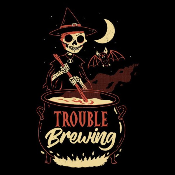 Trouble Brewing - Long Sleeve T-Shirt on Sale - Image 2