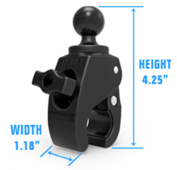 RAM-B-400-C-UN8U RAM Mounts Small Tough-Claw™ Base with Long Double Socket Arm and Universal RAM® X-Grip® Cradle for 7 -8  Tablets Cheap - Image 3