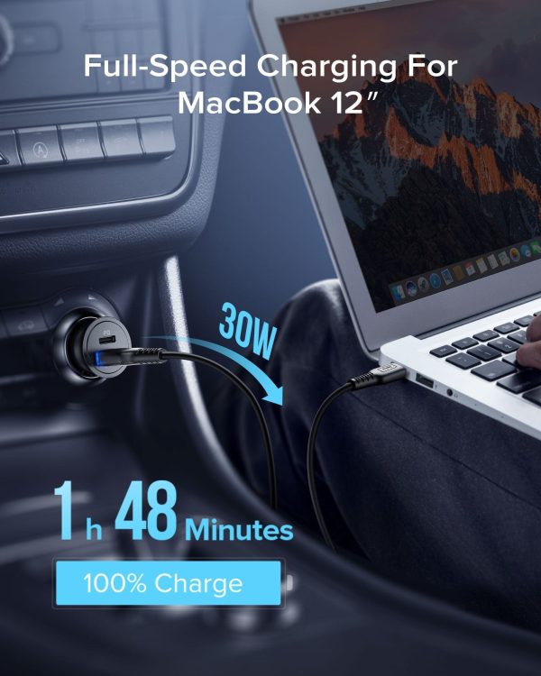 INIU I710 2-Port Fast Car Charger 60W, Compatible with iPhone 14 13 12 Pro Samsung S21 Google LG iPad Tablet, etc. For Discount - Image 2